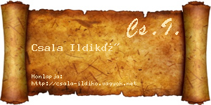 Csala Ildikó névjegykártya