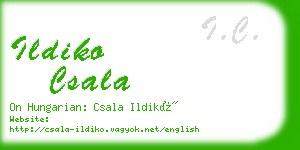 ildiko csala business card